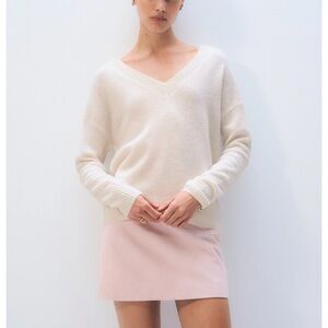 White + Warren Featherweight Cashmere Sweater NWT